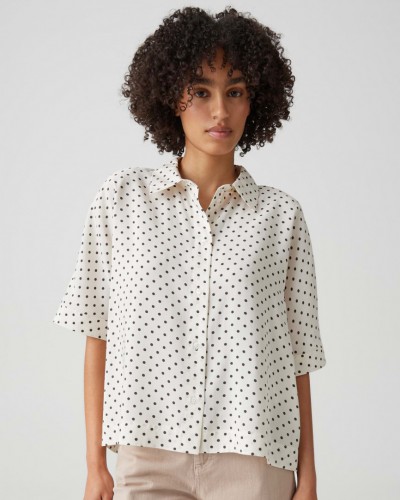 Blúzka OPUS dámska 10597914342452 Farise polkadot 10004