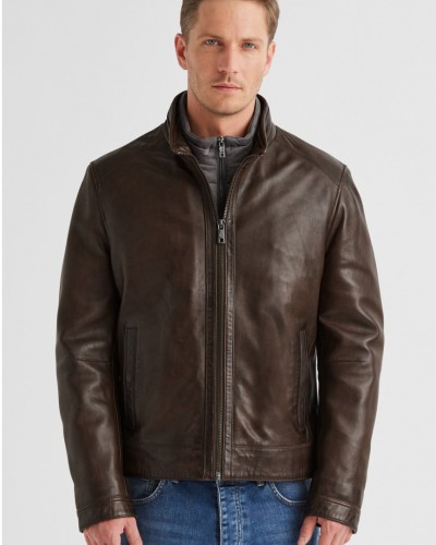 Bunda kožená MILESTONE pánska 531063 21295 BARNEY 26