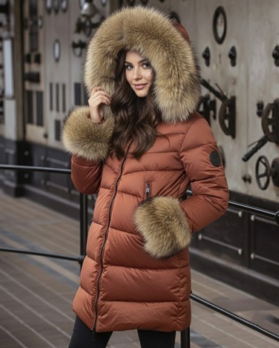 Bunda LOCO LUXO dámska 6032 Marron