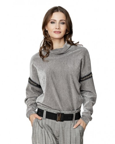 Mikina BEATE HEYMANN dámska 432-8 silver taupe