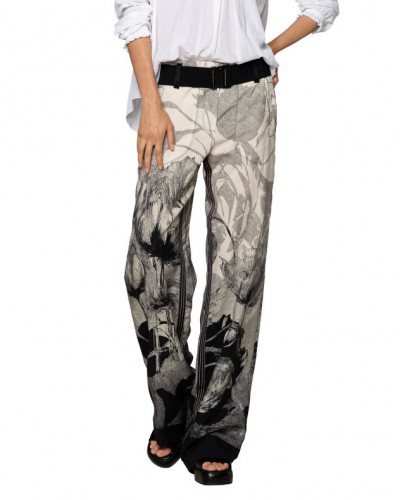 Nohavice BEATE HEYMANN dámske 332-31 black cream