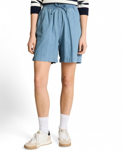 Nohavice TOM TAILOR DENIM dámske 1049752 LINOU WIDE BERMUDA 1011
