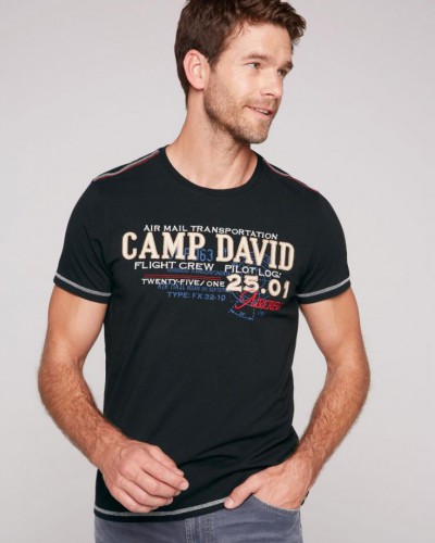 Tričko  CAMP DAVID pánske CB2207-3753-33 black