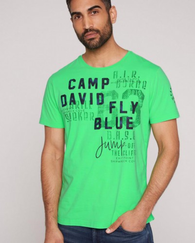 Tričko  CAMP DAVID pánske CB2302-3521-41 electric green