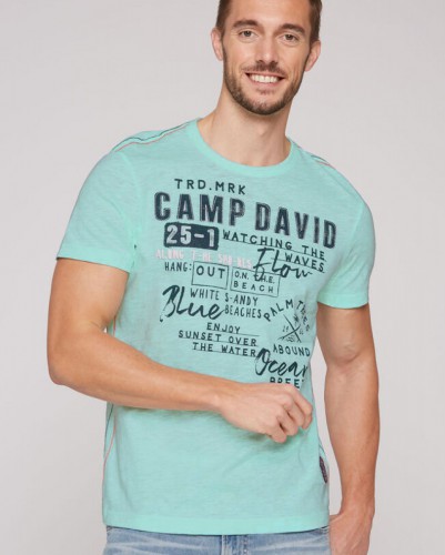 Tričko  CAMP DAVID pánske CB2305-3653-41 cool mint