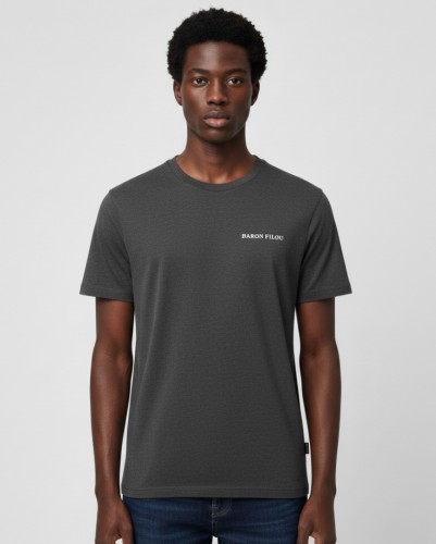 Tričko BARON FILOU pánske Backprint Filou CLI Stone Grey