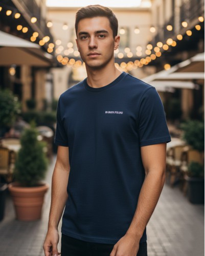 Tričko BARON FILOU pánske Backprint Filou CLII Navy Blue