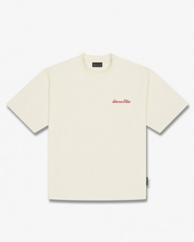 Tričko BARON FILOU pánske Oversized T-Shirt LOBSTER GANG Off Whi