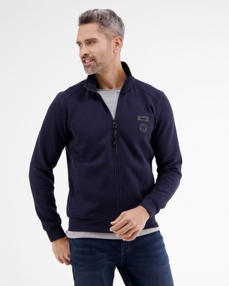 LERROS LERROS HENLEY SERAFINO IN WAFFELPIQUÉ STRUKTURQUALITÄT