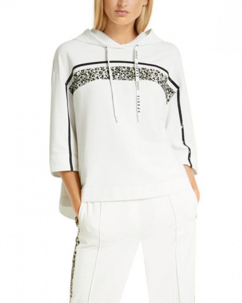 Marc Cain T Sports White Animal Print Jacket SS 31.28 J62 COL 110 EXTENDED 25% OFF AT CHECKOUT UNTIL MIDNIGHT NOVEMBER 5