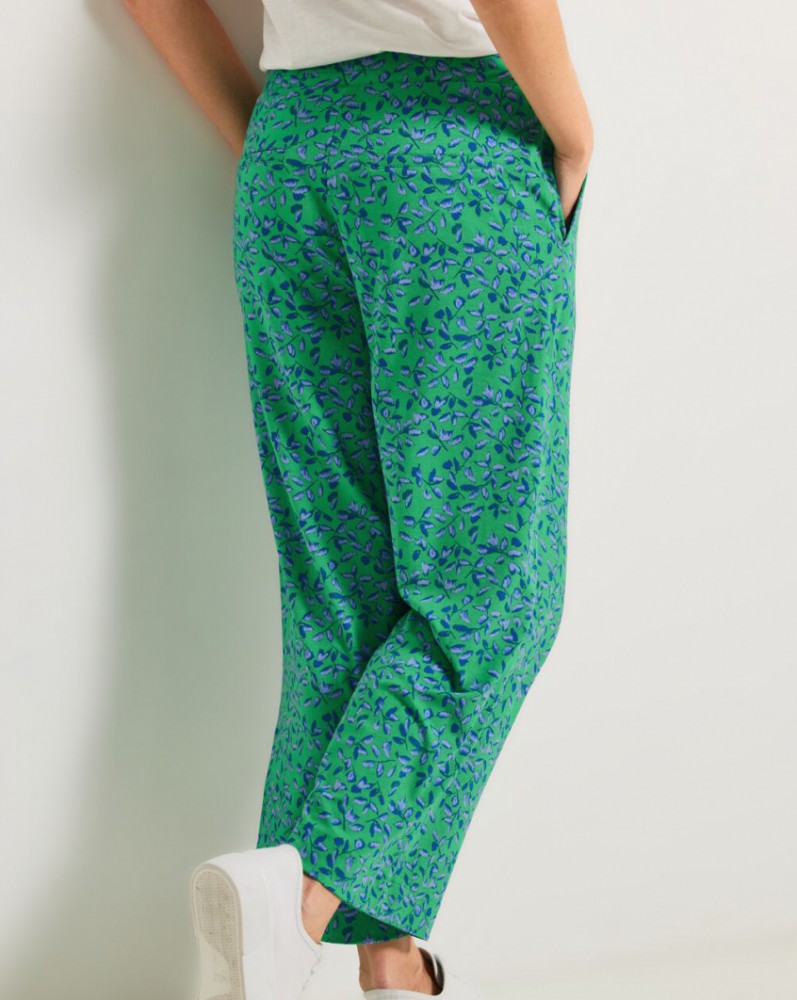 CECIL Broek met Gemêleerd Effect Neele - Universal Blue / Blauw | - Cotton Blues