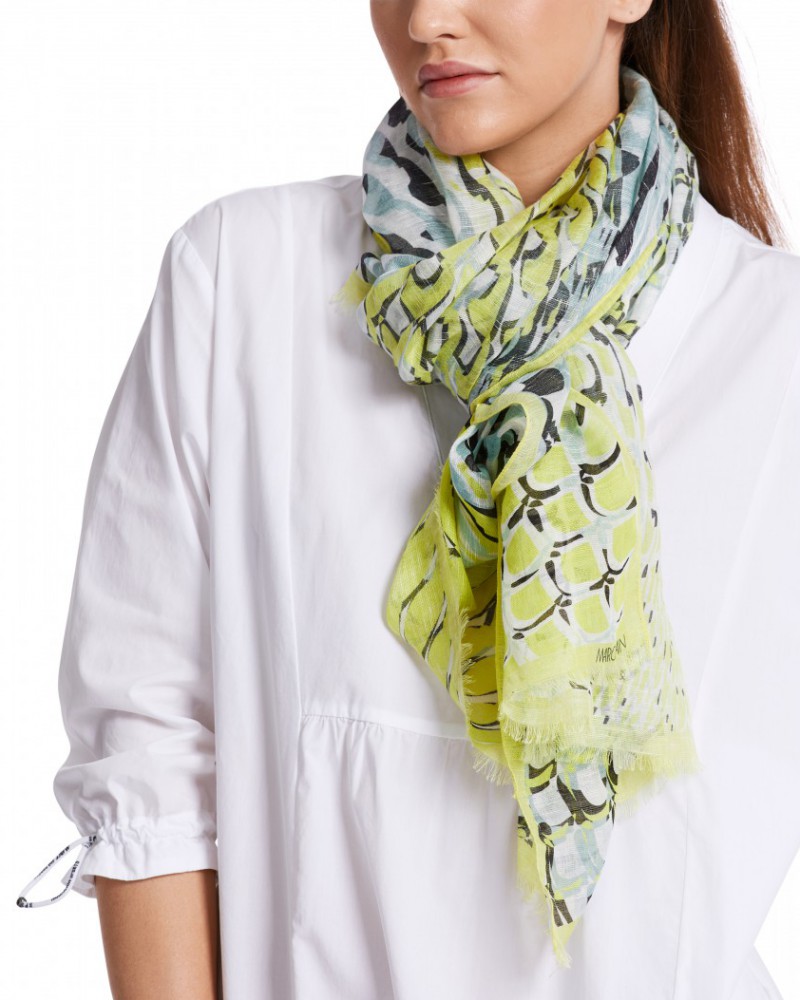 Marc Cain Collections Pink Printed Scarf SC B4.15 Z17 COL 252 main image 1