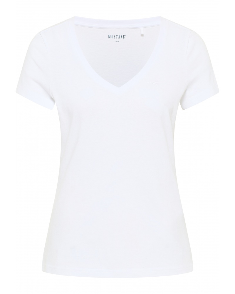 Mustang Alexia Crema - Abbigliamento T-shirt maniche corte Donna