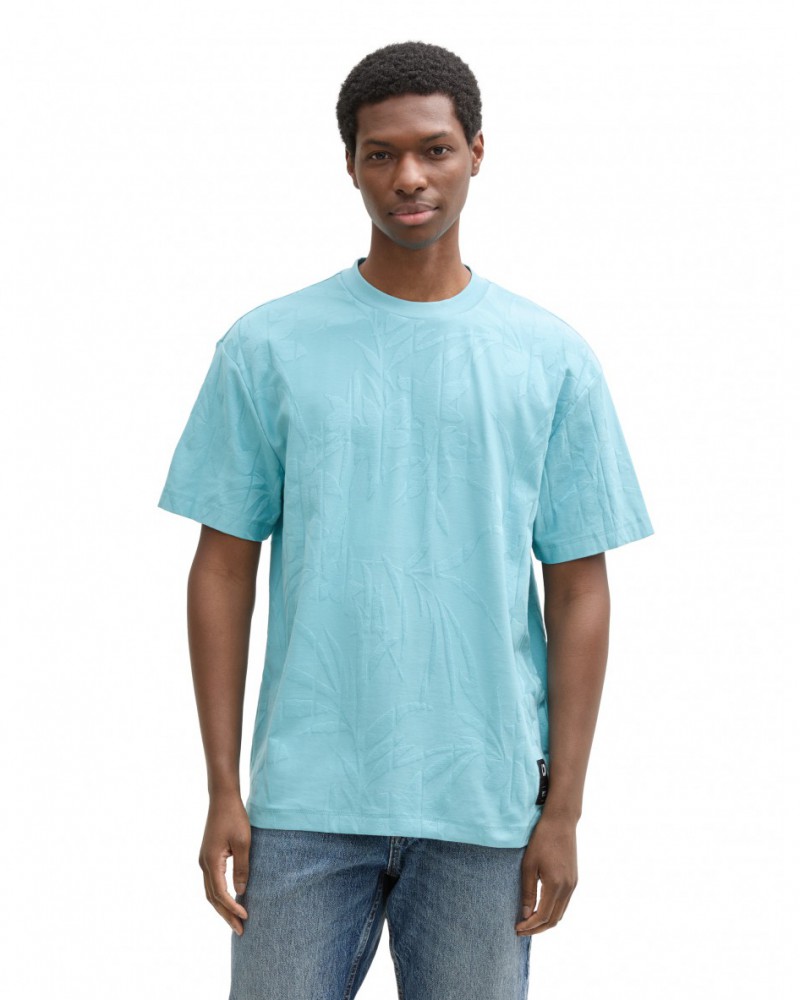 Tom Tailor Denim Shirt Met Ballonmouwen, Brown Dot Print, M Tom Tailor Denim DE